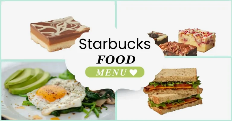 Starbucks menu Uk