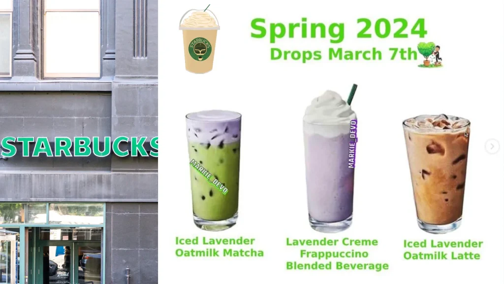 Starbucks new menu spring