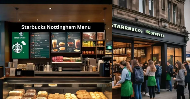 Starbucks Nottingham menu, Uk 2024