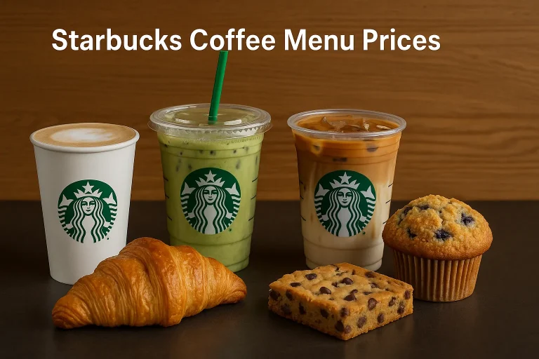 Starbucks Coffee Mene Prices UK