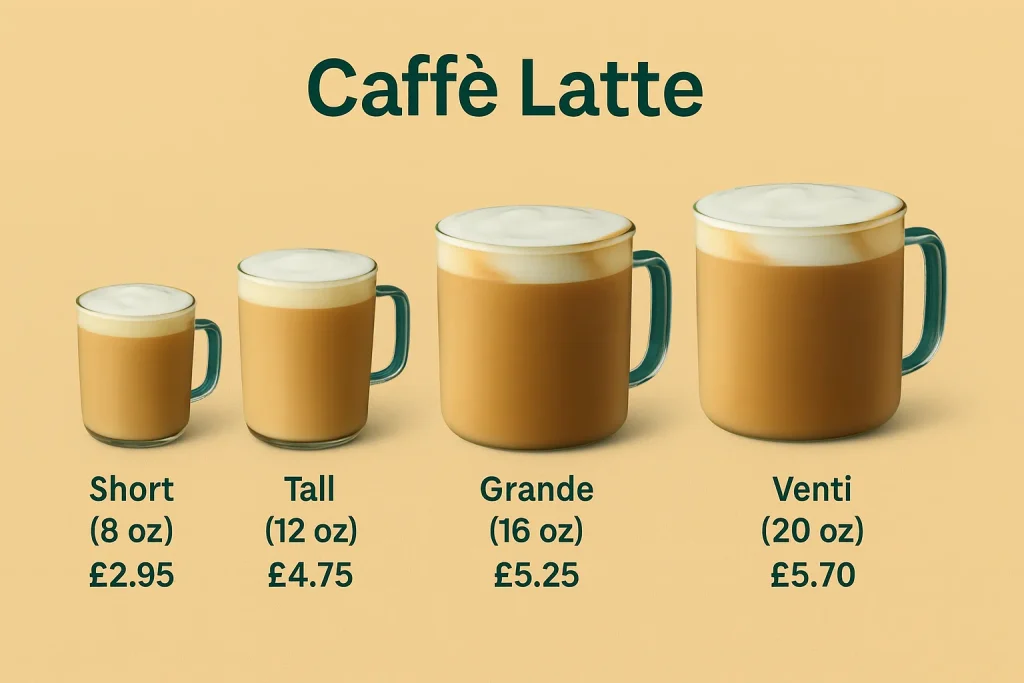 Caaffe Latte Prices