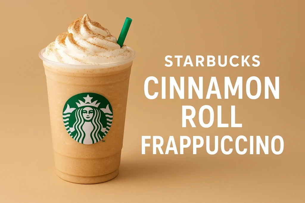 Starbucks Secret Menu UK Updatd 2025 35 Cinnamon roll Frappuccino