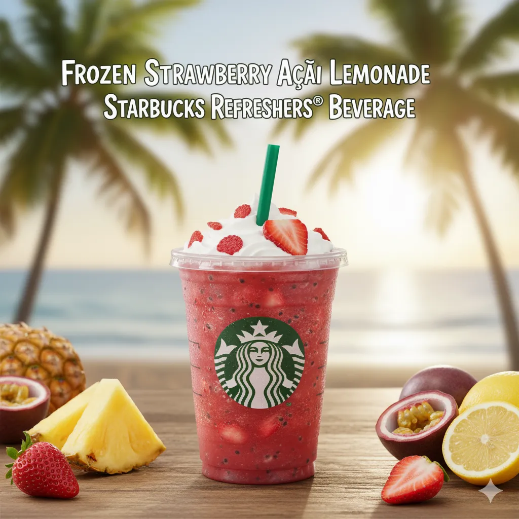 Frozen Strawberry Açaí Lemonade Starbucks Refreshers® Beverage
