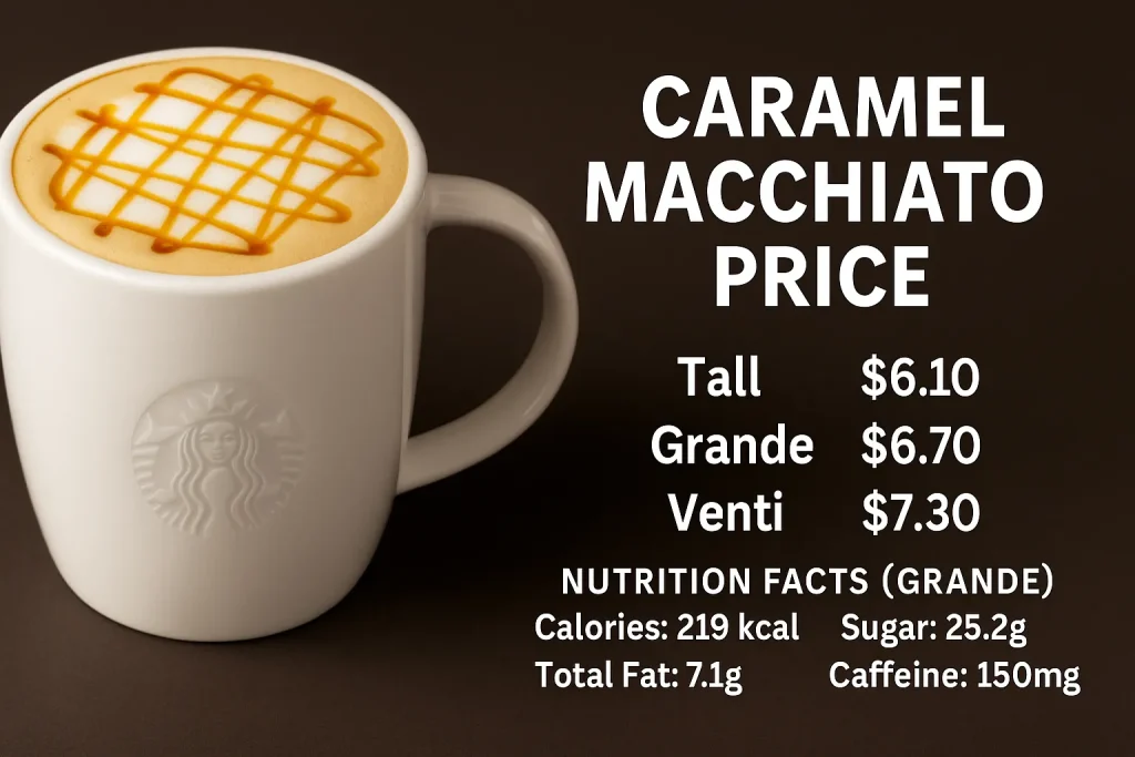 Caramel Macchiato Price at Starbucks UK (2025) – Calories Guide 2 Starbucks Caramel Macchiato price