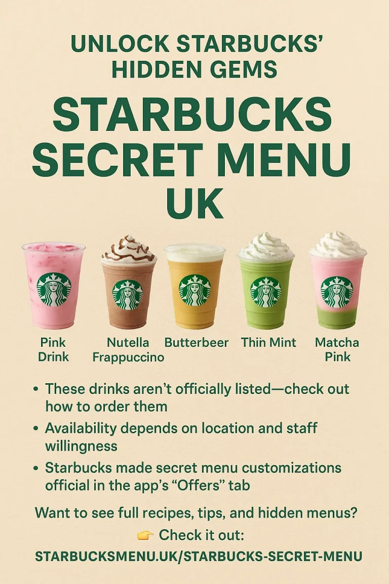 Starbucks Secret Menu UK