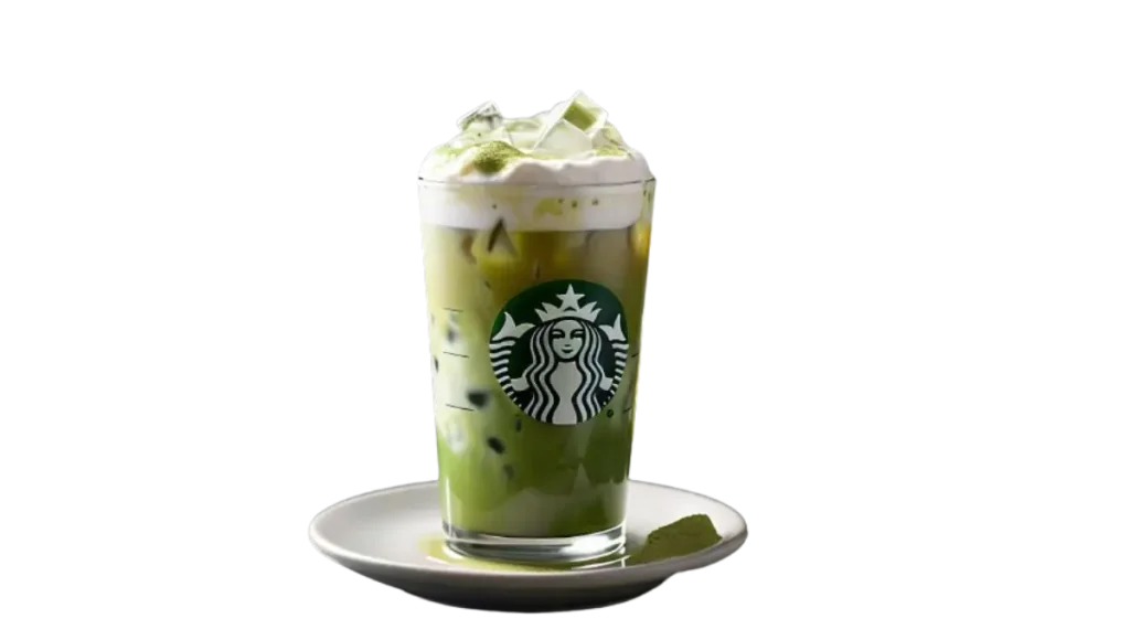 Starbucks iced matcha green tea latte price with Calories