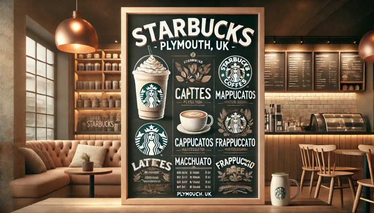 Starbucks Menu Plymouth