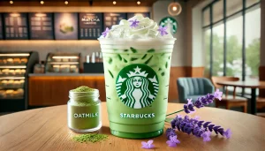 Iced Lavender Matcha Latte