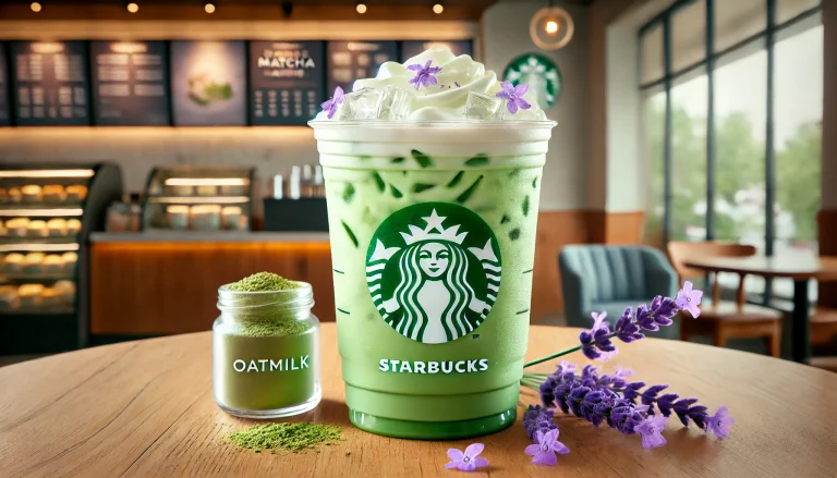 Iced Lavender Matcha Latte
