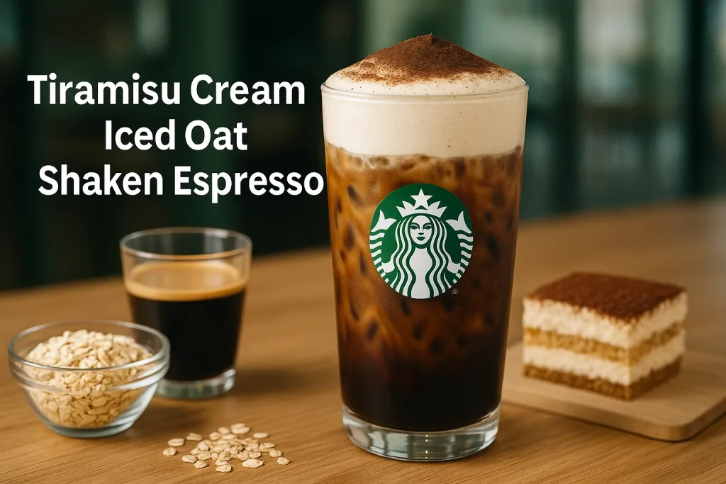 Starbucks Tiramisu Cream Iced Oat Shaken Espresso Price & Calories 2 Starbucks Tiramisu Cream Iced Oat Shaken Espresso Price