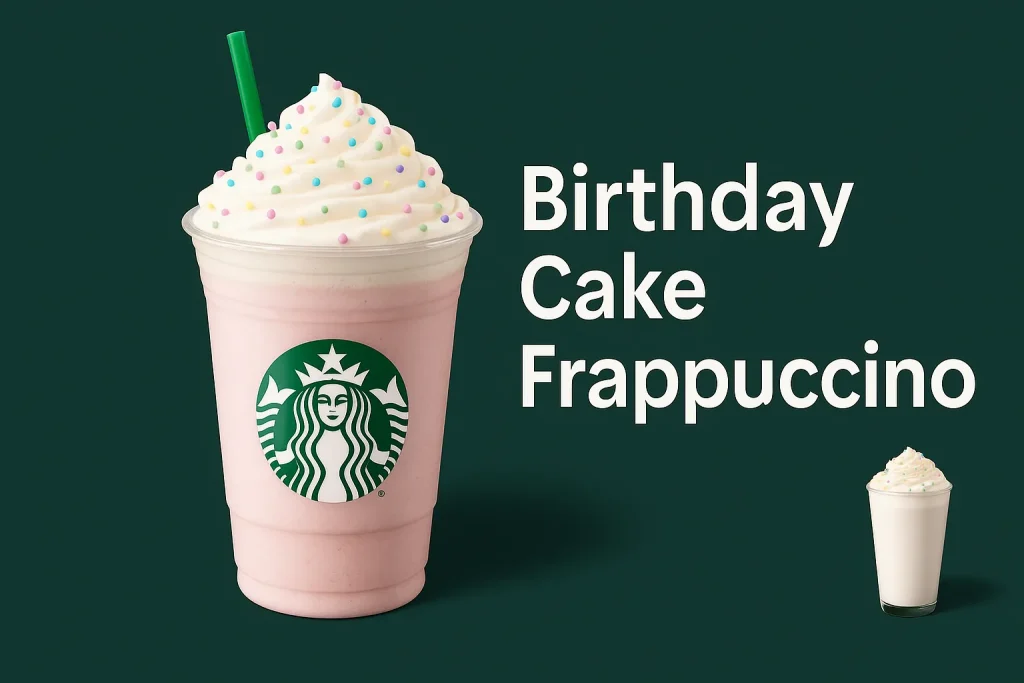Starbucks Birthday Cake Frappuccino UK – Price & Calories 1 Starbucks Birthday Cake Frappuccino UK