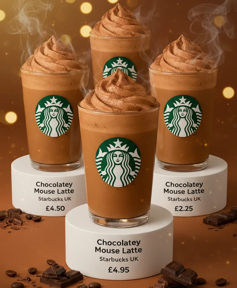 Chocolatey Mousse Latte Starbucks UK – Price, Calories & Review 2026 2 Starbucks Chocolate Mousses Latte