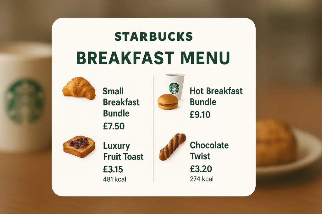 Starbucks Breakfast Menu Price
