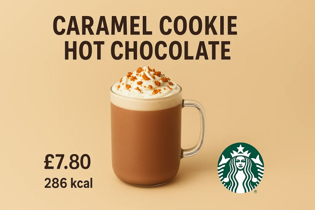 Caramel Cookie Hot Chocolate Starbucks – Prices & Calories 3 Starbucks Caramel Cookie Hot Chocolate UK